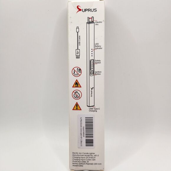 Suprus Electric Arc Lighter, Model 601-2, Blue - Picture 5 of 7